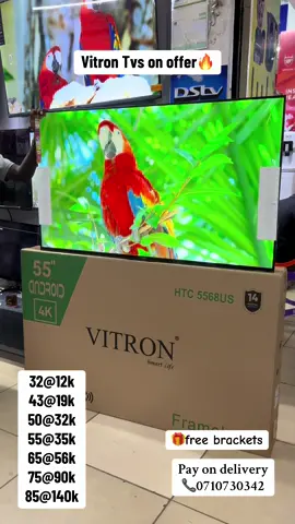 All vitron tvs available from 32 inches to 85 inches on crazy offers#vitron#android #qled#fyp #foryoupage 