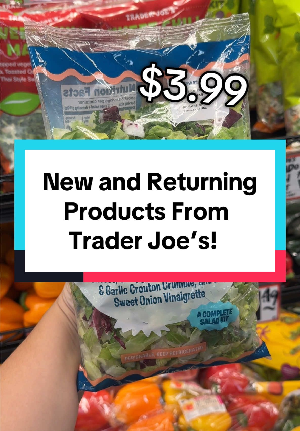 New and Returning Products from Trader Joe’s! #traderjoes #traderjoesfoodreviews #traderjoeshaul #fyp #groceryshopping 