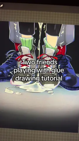 The amount of glue on my account is totally normal 🫥 #arttutorial #digitalartist #digitalart #procreateart #originalcharacter 