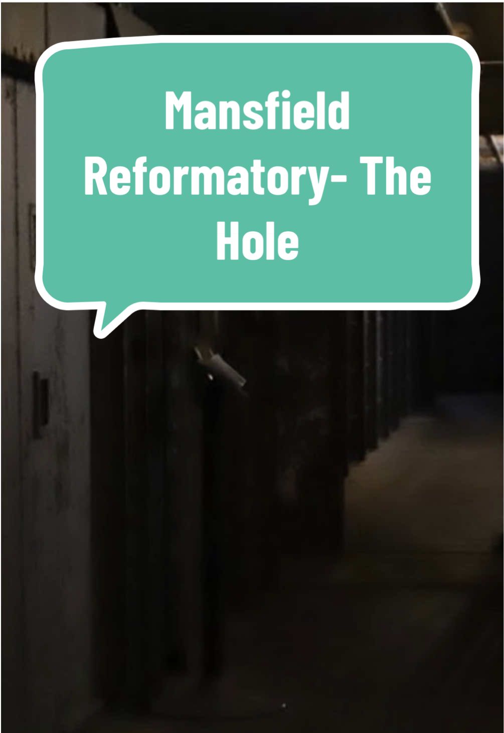 One of the many haunted Areas in Mansfield Reformatory - The Hole has a dark past. #mansfieldreformatory #ghoststories  #ohio #haunted #hauntedprison 