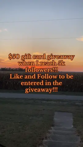 I will be doing a $50 gift card giveaway when I reach 5k followers!!!💵💵 Like this video and follow to be entered into the giveaway. Who doesn’t like free money, and all you have to do is click two buttons!🤑🤑 If this goes well I will be doing more giveaways!!! #foryoupage #fyp #giveaway 