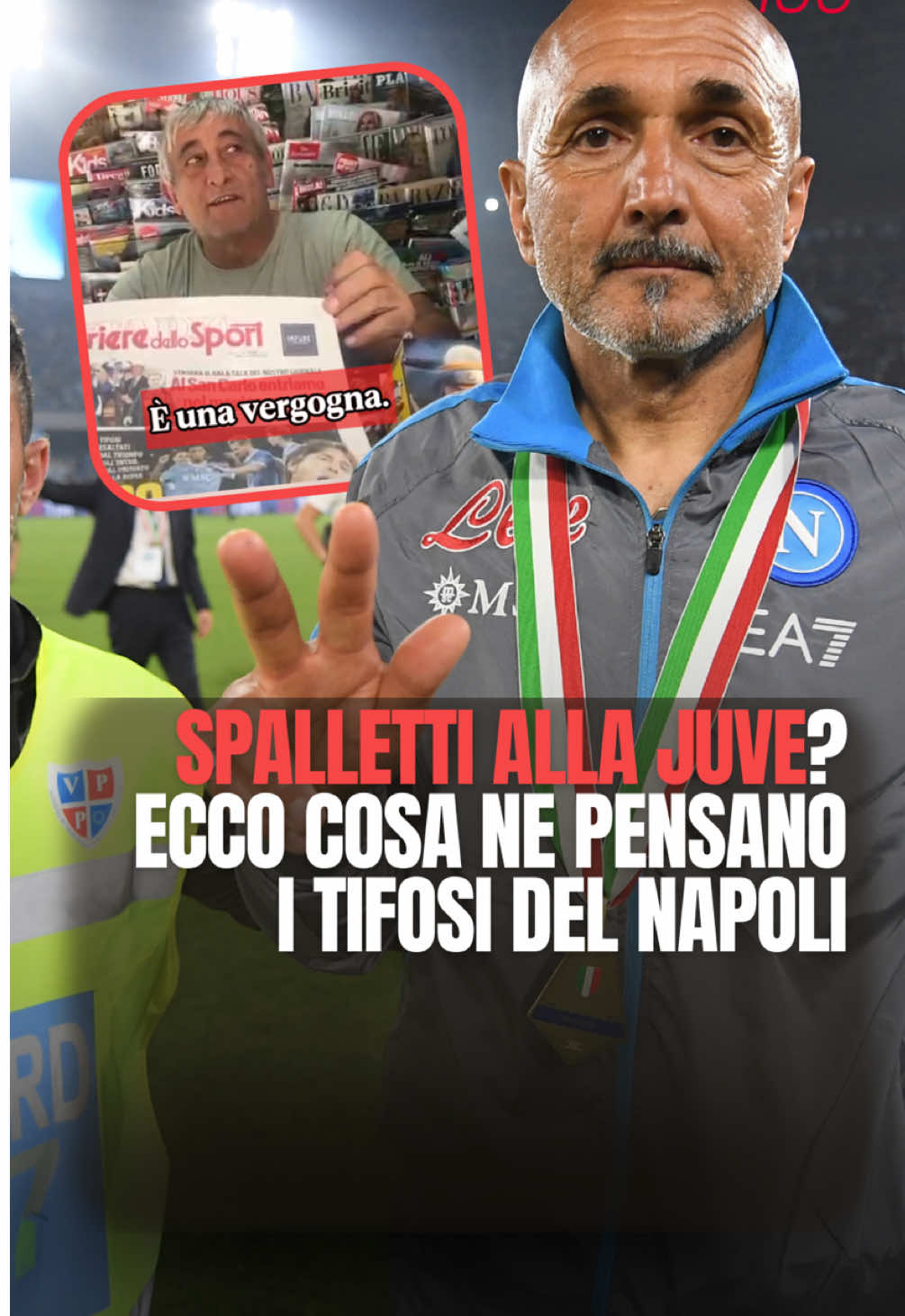 Cosa ne pensano i tifosi del Napoli della possibilità che Spalletti possa diventare il nuovo allenatore della Juventus? 🤔 📹 Chiara Zucchelli  #CorrieredelloSport #Napoli #Spalletti