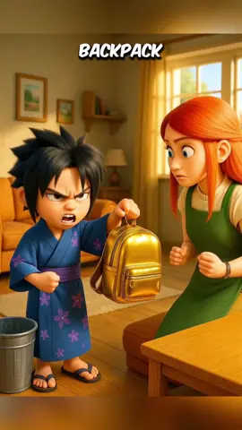 Naruto’s Backpack Gets Him Bullied! 😭❤️ #naruto #sasuke #usa #usa🇺🇸 #usa_tiktok 