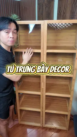 Tủ trưng bày tự lắp ráp. #tudecor #decorphong 