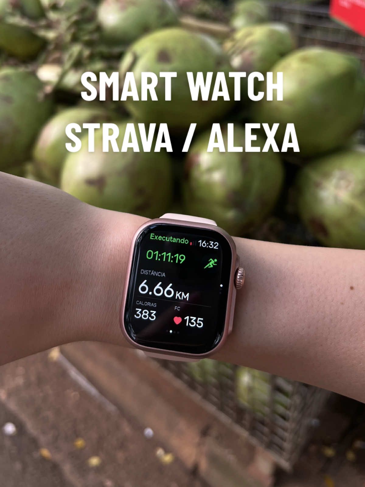 Me perco nele com tantas funções, perfeitão: ALEXA integrada, GPS, conecta no STRAVA, aprova d’água, bateria dura por dias e muito mais (video de review no meu perfil).