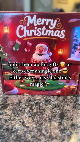 You can open them all at once, save them to open one a day, split them up as stocking stuffers, or keep them all for yourself 👑🎄 24 little surprises = so many ways to make Christmas magical. ✨ ChristmasGift #BlindBox #AdventCalendar #StockingStuffers #HolidaySeason #ChristmasUnboxing    