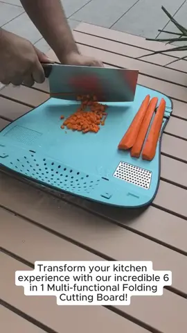 6 in 1 Multi-Functional Folding Cutting Board for Kitchen, Strainer,100% BPA Free, Dishwasher Safe, 6 in 1 Collapsible Chopping Board with Grater, Grinder, and Knife Sharpener. Great for Camping. Whight，meal prep containers，kitchen gadgets #allsteelknife #showercleaningtool #practicalhomegoods #homehacksessentials #portablejuicers #toolloversmusthave #sourdoughkitforbeginners #extracushionkitchenmats #3in1cleaningbrush #kitchesessentials