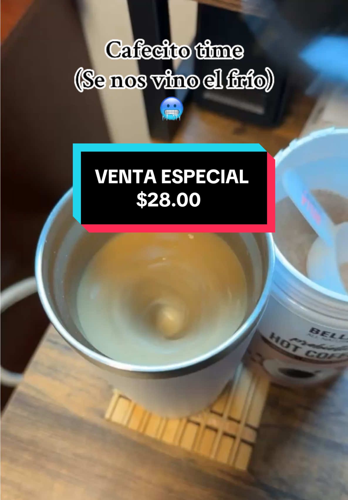 Cafecito time para calmar un poquito el frío #cafecito #bellaallnatural #cafecitoychisme 