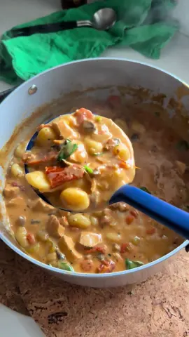 Creamy Chicken Gnocchi Soup♨️ full recipe is on my site: HungryHappens.Net 