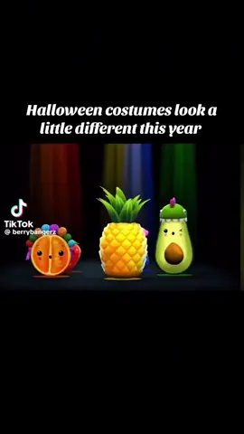 It’s the crawl away with her Dino tail that does it for me 🍍🍊🥑@HeyBearSensoryOfficial #dancingfruit #halloweencostume #momlife 