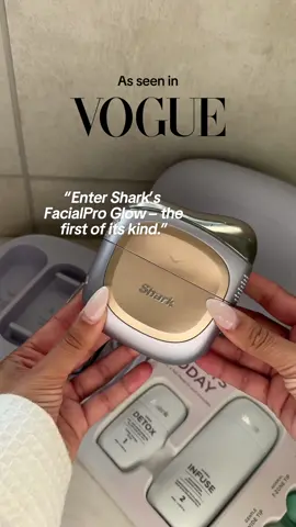 The Vogue reviews speak for themselves, Shark FacialPro Glow has entered the chat 💅 #SharkBeautyUK #SharkFacialProGlow