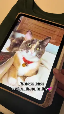 ✨ Pets we’ve embroidered today 🐾 Each one starts with a photo you love most and becomes a design you can wear forever 🤍 From their little whiskers to their eyes, every stitch is drawn by hand to capture their personality perfectly. #christmasgiftideas #PetEmbroidery #CustomSweatshirt #PetLovers #petgiftidea 