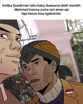 Agresi militer I dan II, Soedirman dan Soekarno sering cekcok soal diplomasi dan gerilya. Jika penasaran, temen-temen bisa cari tahu lebih lanjut lagi di internet 👀 (terlalu ngantuk buat bikin caption 💔) Selamat hari sumpah pemuda guys 🫡 #soekarno #soedirman #sumpahpemuda #pahlawan #fyppppppppppppppppppppppp 