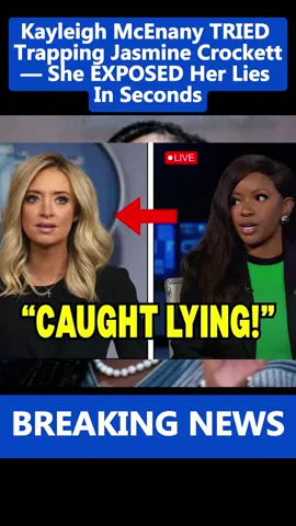 Kayleigh McEnany TRIED Trapping Jasmine Crockett— She EXPOSED Her Lies In Seconds. #viral #breakingnews #fyp #jasmine #trending 