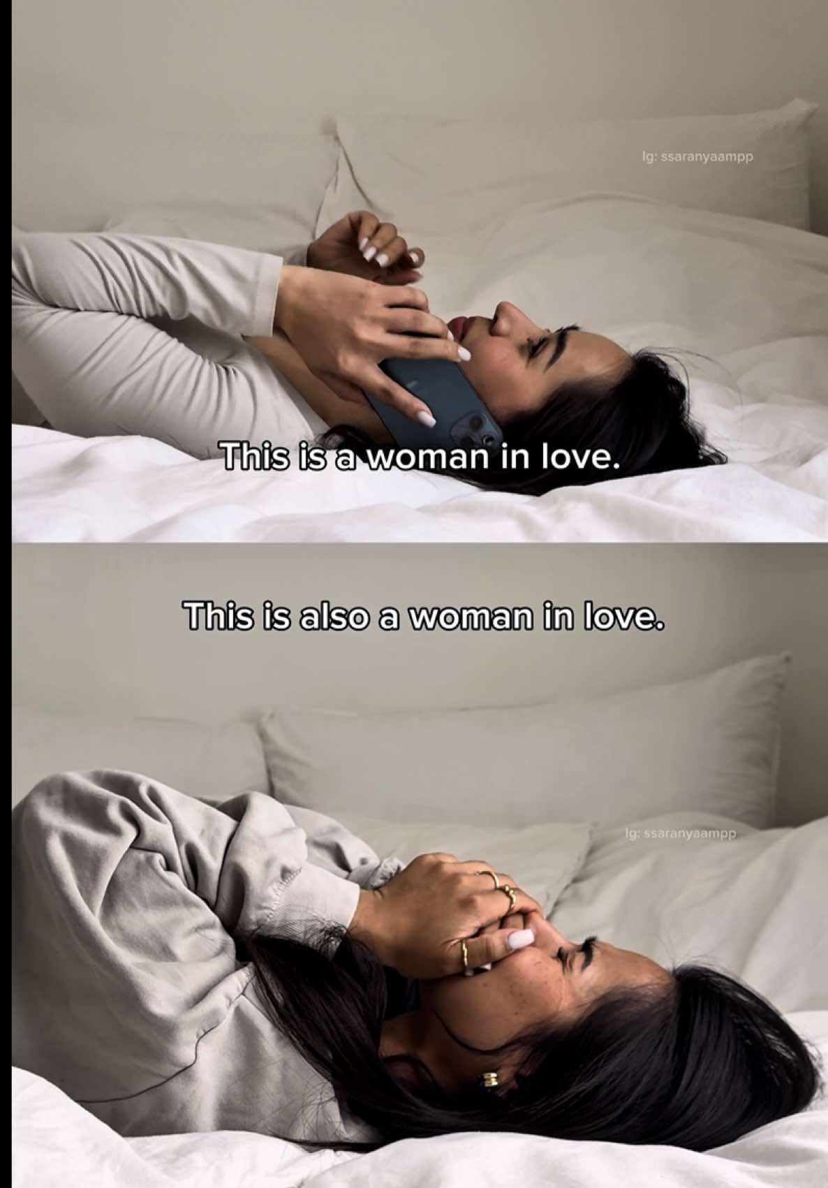 This is a woman in love.