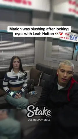 Marlon was blushing after locking eyes with Leah Halton 👀❤️‍🩹 #marlon #leahhalton #fyp 