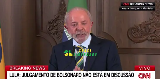 Lula diz que Trump terá que suspender a taxação contra o Brasil e as sanções contra ministros. #lula #trump #politica #taxabrasil