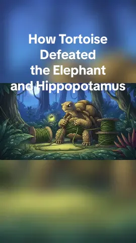 Check bio for full video — How the tortoise Defeated the Elephant and Hippopotamus | Famous folktale . . . . #tiktokvideo #africanfolktales #storytime #youtube 