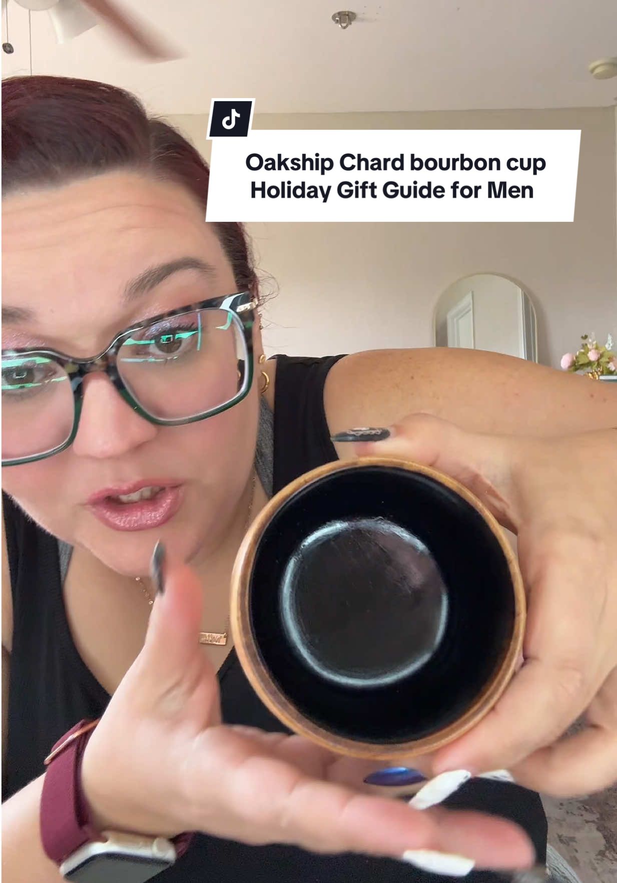 Oaksip Whiskey bourbon cup, wins them over every time! They come in both charred and uncharged and have incredible reviews! Perfect for any whiskey bourbon lover in your family! #bourbontiktok #bourbon ##giftformen##tiktokshopblackfriday##tiktokshopcybermonday
