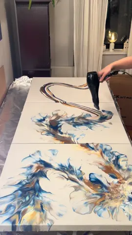 Definitely messed with this one a bit more after filming 🤭 #arttok #acrylicpaint #fluidart #theartist #acrylicpainting 