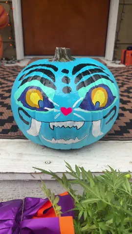 IYKYK 💙🐯🩷 #derpytigerkpopdemonhunters #kpop #demonhunters #pumpkin #halloween 