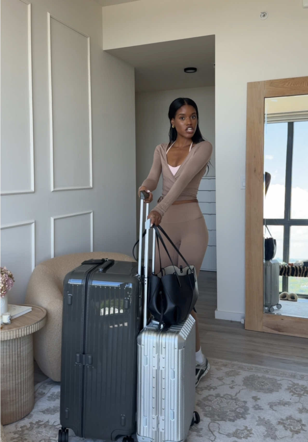 Any guesses on where me and my @csb are going? Their core collection is a staple in my closet!🛩️🤍 #Ad