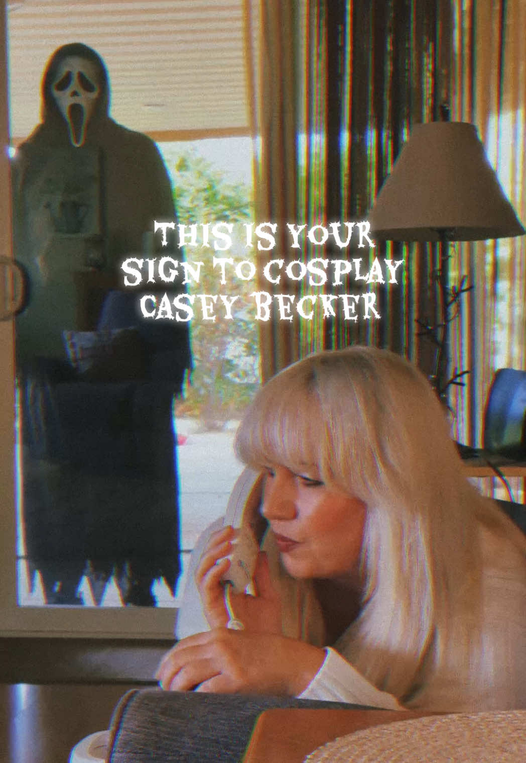 Scream has always been my number one favorite slasher film, I can’t believe I waited all these years to cosplay as Casey Becker! Shout out to the hubs for playing such a good Ghostface 😂 #caseybecker #scream #ghostface #horrortok #halloweencostume 