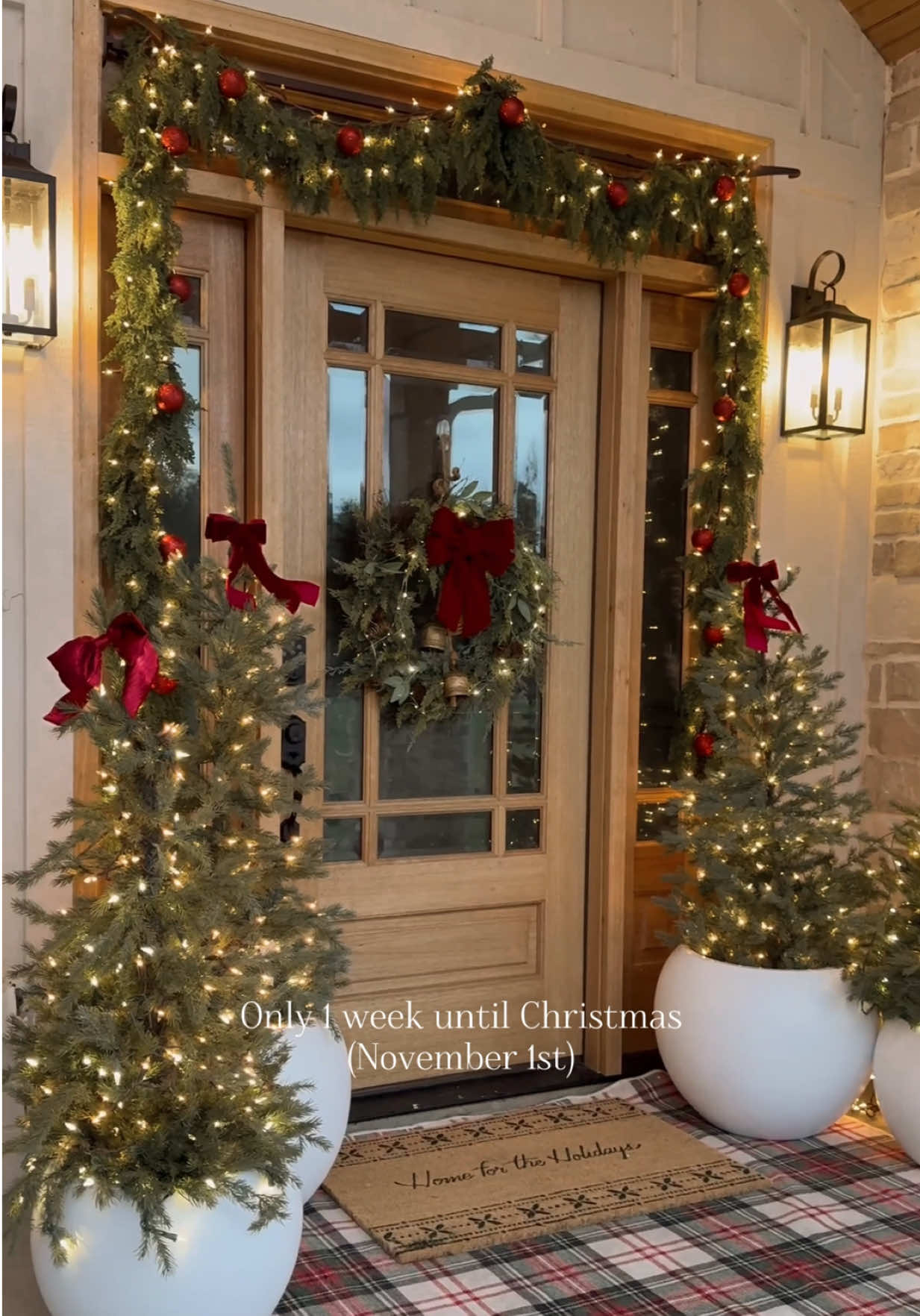 Only 1 week until Christmas!! (November 1st) 😂🎄 I’m sooo excited!! Have you put your tree up? Mine is officially up!🎄 I’ve been working on getting the living room  all festive and cozy so once November is here I’ll be ready!😂 I can’t wait to show y’all this years Christmas tree and fireplace! Are you doing any themes this year? I know 90s Christmas and Ralph Lauren Christmas are both very popular this year! I don’t ever do a certain theme though. I focus on cozy Christmas. I do always make sure to get a tree that does both color and clear lights since I have small kids! We get the best of both worlds that way. lol anyways, I’m sooo excited for Christmas time, if you can’t tell!😂🎄 #christmas #christmasdecor #christmasaesthetic #christmasvibes #christmastime 