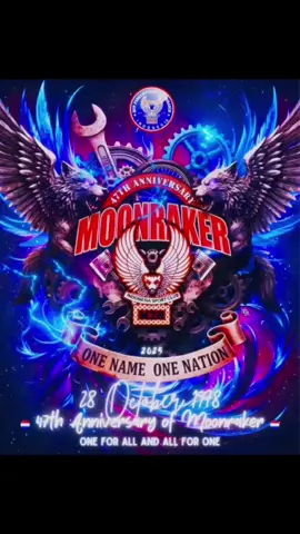 There is Only One Nane There is Only One Nation MOONRAKER !!!  #47thAnniversaryMoonraker🇳🇱  #moonraker  #MOONRAKERMERCHANDISE #MOONRAKERSTORE