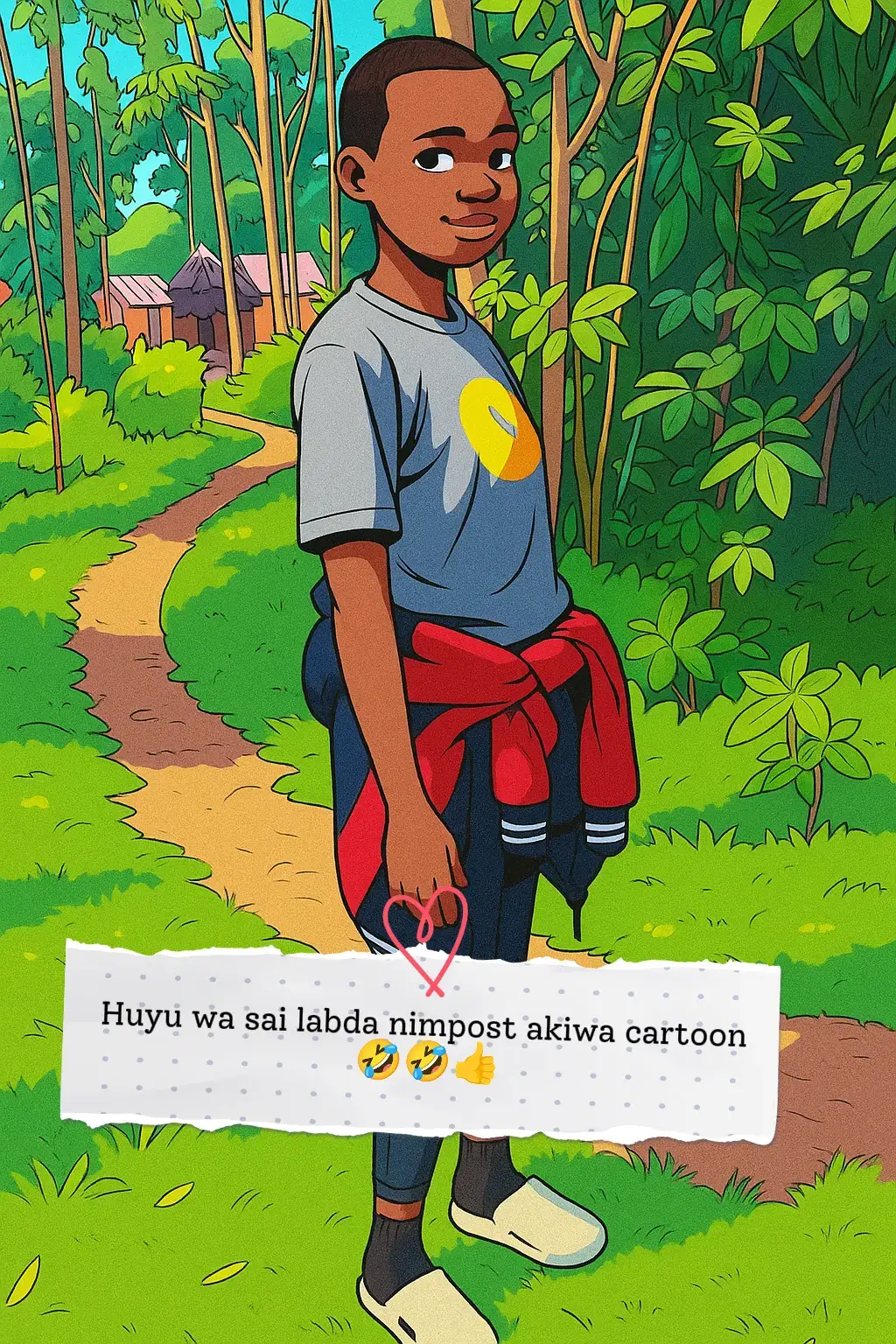 Nyinyi mnapost picha za madem wenu mm napost akiwa cartoon hatiwezi fanana