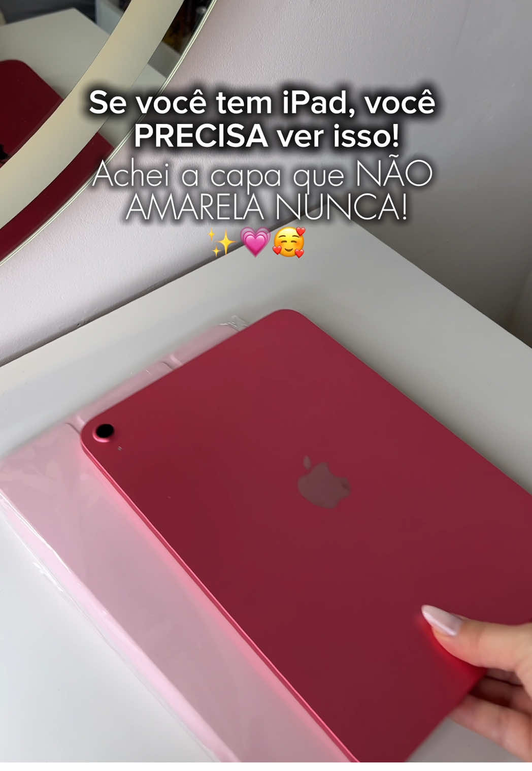 Como ninguém me contou sobre essa capa pra iPad antes?! Não amarela, magnética, com suporte, lugar pra guardar a pencil e qualidade surreal!! #capa #ipad #apple 