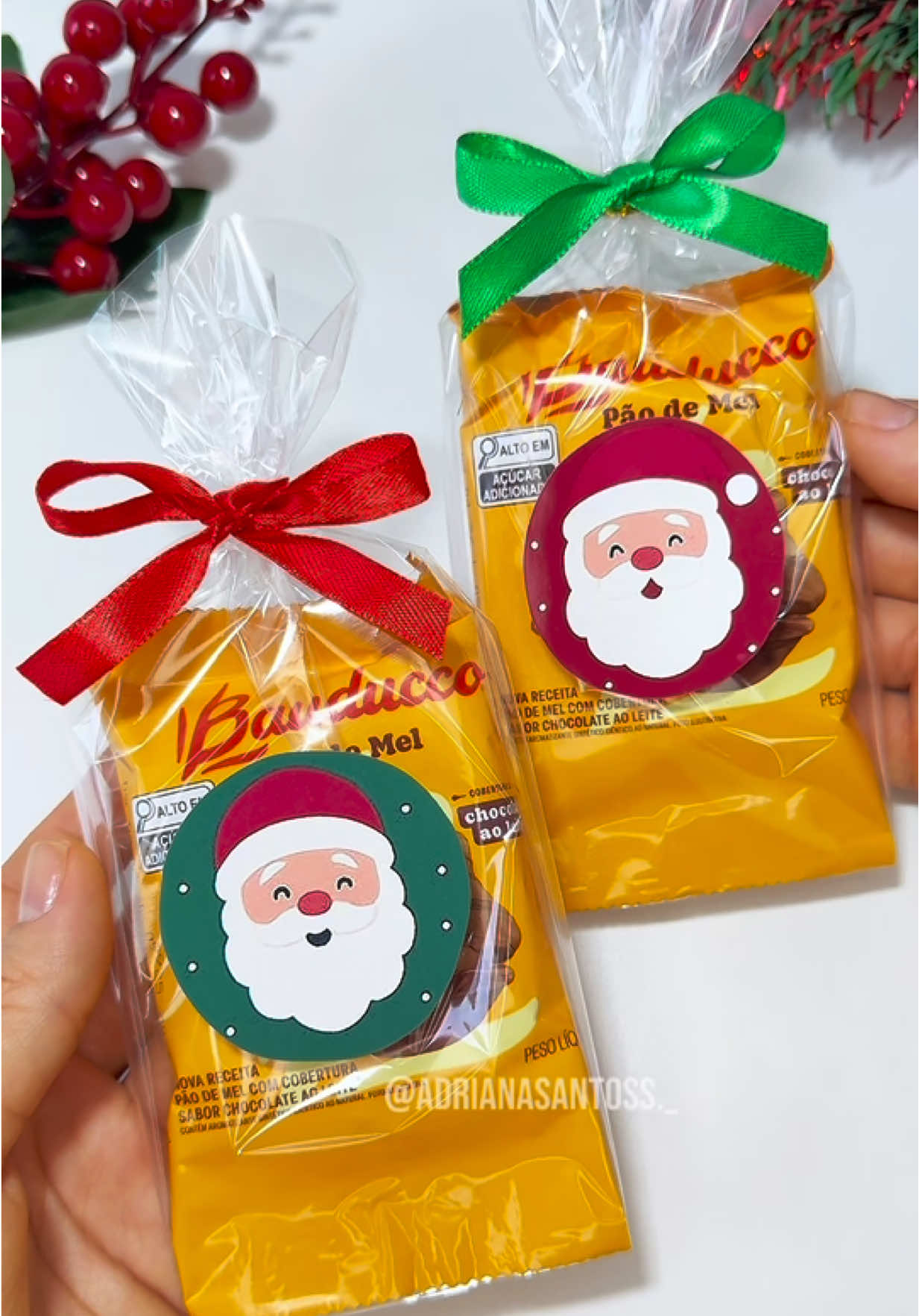 IDEIA DE LEMBRANCINHA PARA O NATAL 😍🎄#dicas #ideias #natal #presentenatal #bauducco 