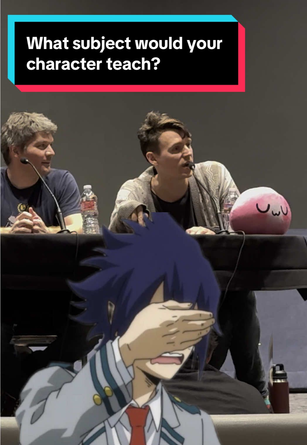 What each hero would teach with My Hero Academia cast - Panel at Uwu con AZ (ft Clifford chapin (bakugo), Aaron dismuke (amajiki), Kyle Hebert (fat gum) and ricco fajardo (mirio) #myheroacademia #animepanel #voiceactor #uwucon #mha