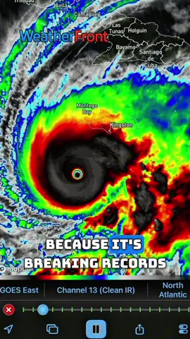 #hurricane #melissa is a powerful storm! #hurricanemelissa #weather #jamaica  @WeatherFront 