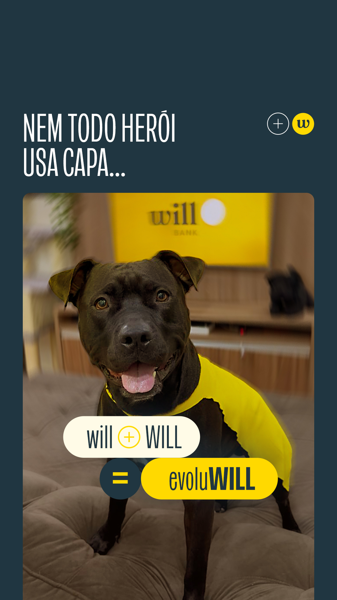 herói da casa? pode ser você ou pode ser o will. 😎 com o seguro cartão protegido, seu amarelinho fica coberto contra perda, roubo e furto, e ainda vem com Disney+ no pacote. tudo por R$14,90/mês. segurança que descomplica e diversão que acalma. 💛 quer saber mais? chega junto no app ou no link da bio. #willbank #segurocartãoprotegido #semperrengue #willdisneyplus