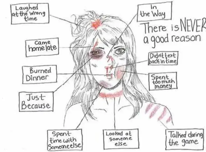 There is NEVER a good reason. October is Domestic Violence Awareness Month.   1-800-799-7233 National Domestic Violence hotline 1-800-656-4673 National Sexual Assault Hotline  Silence hides the violence.... REPORT domestic violence. Hold others accountable. #domesticviolencesurvivor #octoberisdomesticviolenceawarenessmonth #abuse #survivor #domesticabuseawareness 