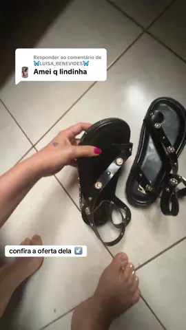 Respondendo a @🦋LUISA_BENEVIDES🦋 linda e muito confortável #papete #dica #sandalia 