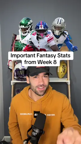 The fantasy football stats to know following the NFL Week 8 slate! #fantasyfootball #ceedeelamb #tyronetracy #breecehall 
