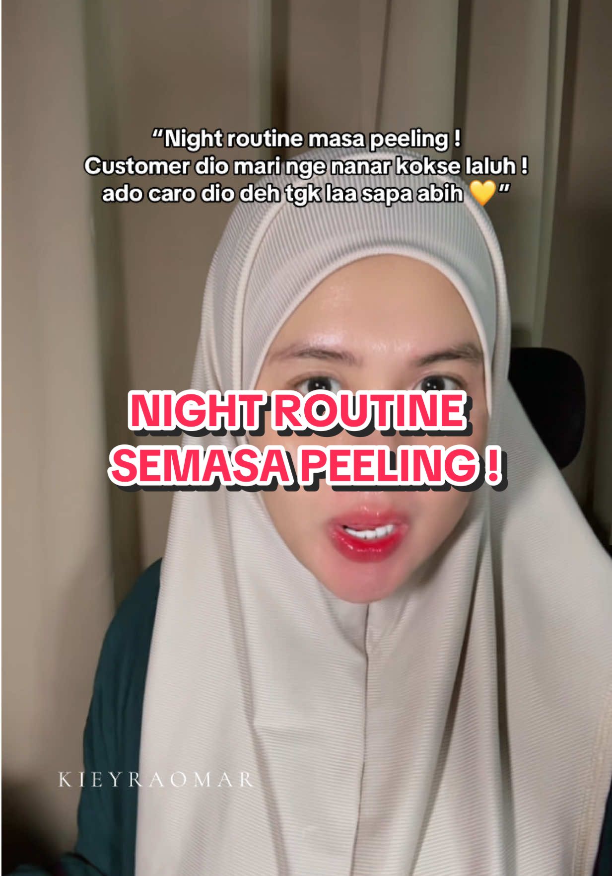 NIGHT ROUTINE SEMASA PEELING ! YANG BARU NAK BUAT PEELING TOLONG LAAAA AMEK SET BEGINNER ! 🥴 #distributorbeautylovemalaysia #molawafacemist #beautylovemalaysia 