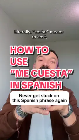 You will never get confused again because this video shows you what “me cuesta” means in Spanish and how to use it. What’s something that currently “te cuesta” hacer? Let me know in the comments and follow me if you want to become a brave Spanish speaker! #spanishphrases #spanishexpressio #verbsinspanish #speakingspanish #thespanishenabler 