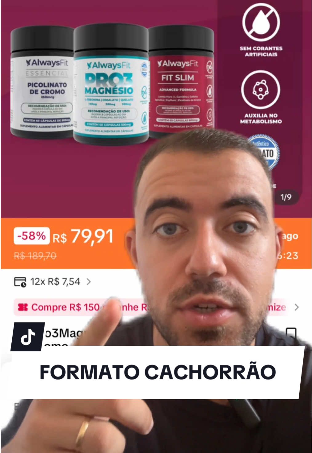 Formato cachorrão, o jeito mais fácil para criar conteúdo para o TikTok Shop. #greenscreen #tiktokshop 