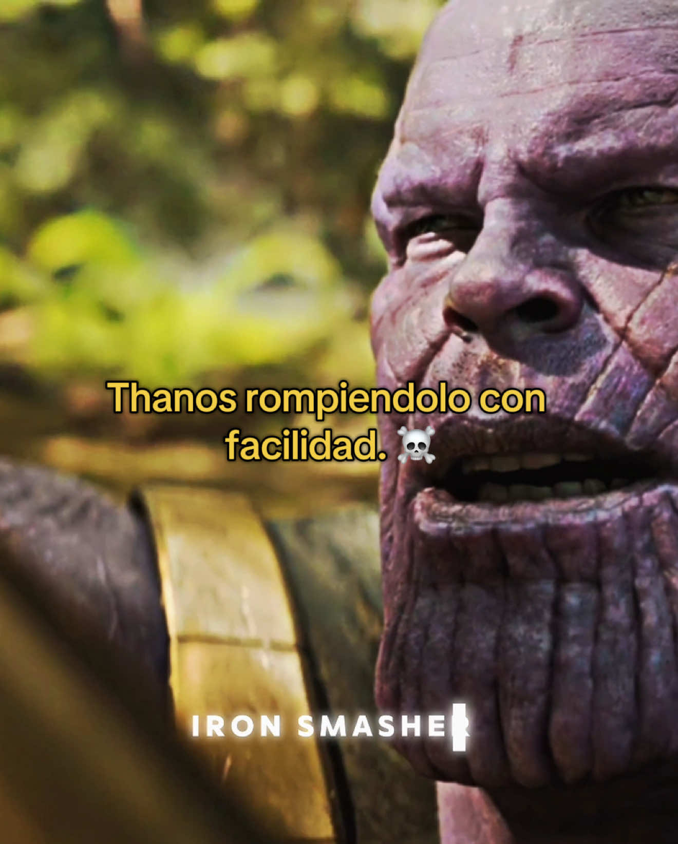 Muestra que es un gran villano. 😮‍💨 #ironsmasher #marvel #avengers #thanos #viral (CONTENIDO ORIGINAL) (FAKE ALL)