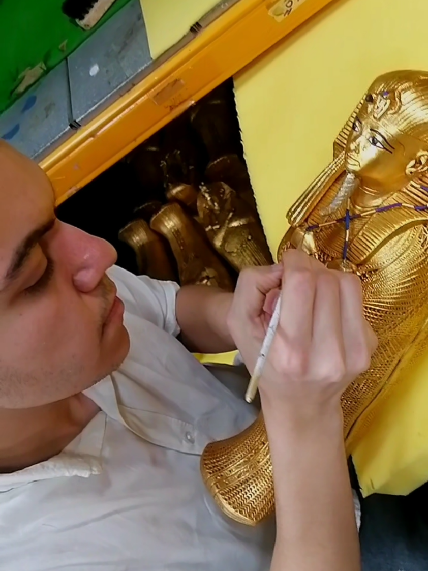 دعوات افتتاح المتحف المصري الكبير 💯♥️ تابوت توت عنخ أمون الذهبي ✨