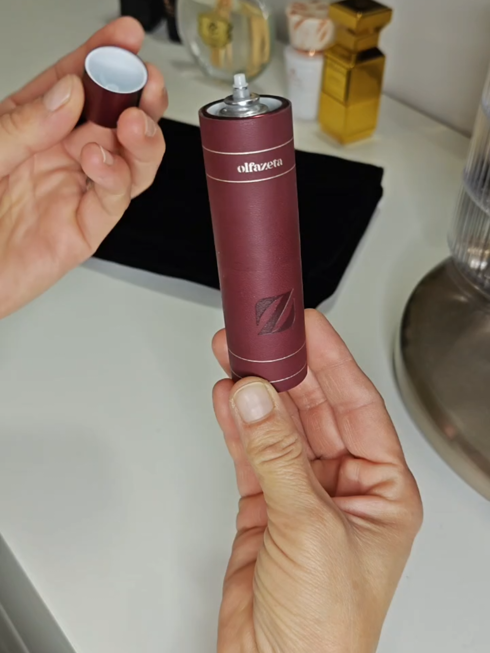 Cover tascabile Olfazetta.. elegante,pratica è sempre con te 💎#olfazeta #profumodonna #Chogan #networmarketing 