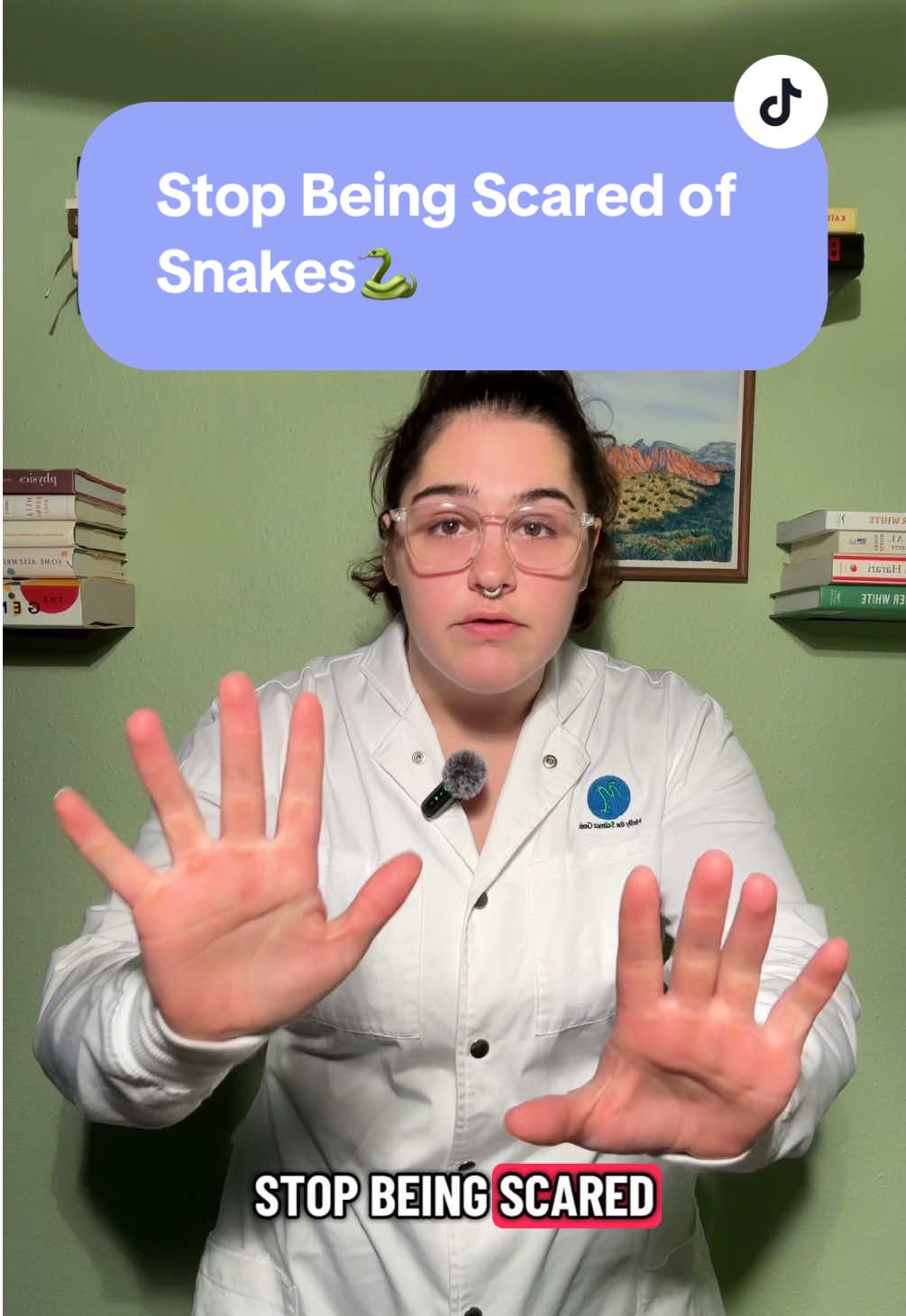 Are you scared of snakes? #greenscreen #womeninstem #sciencetok #educational #stem 