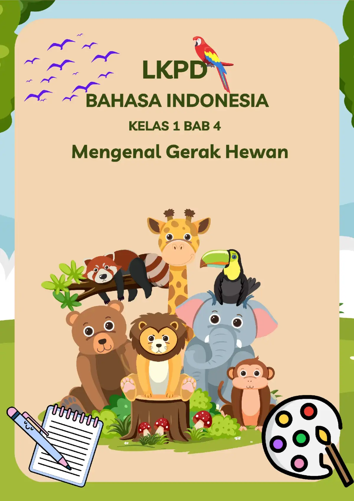 Bahasa Indonesia kelas 1 SD  Bab 4  #lkpd  #gurusd #kontenkreator  #gurukelas1 #belajarngontenpemula 