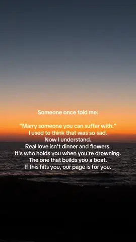 Marry someone who..