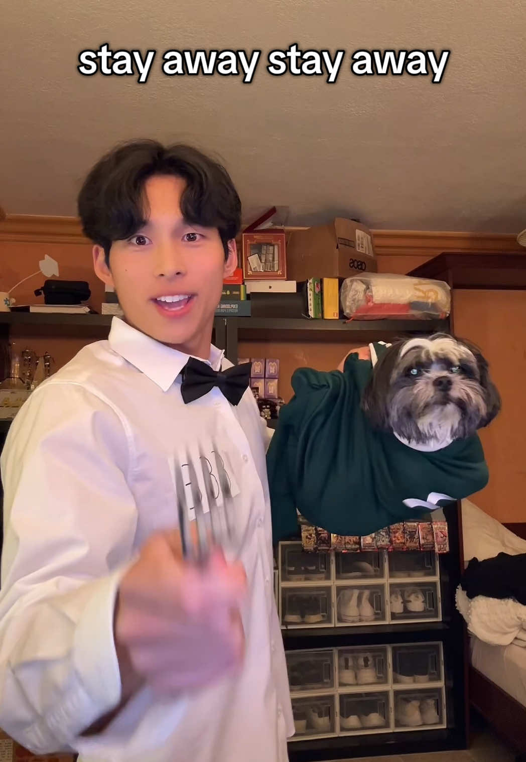 If you don’t follow me I’ll drop him 😈 #fyp #333 #asian #korean #squidgames