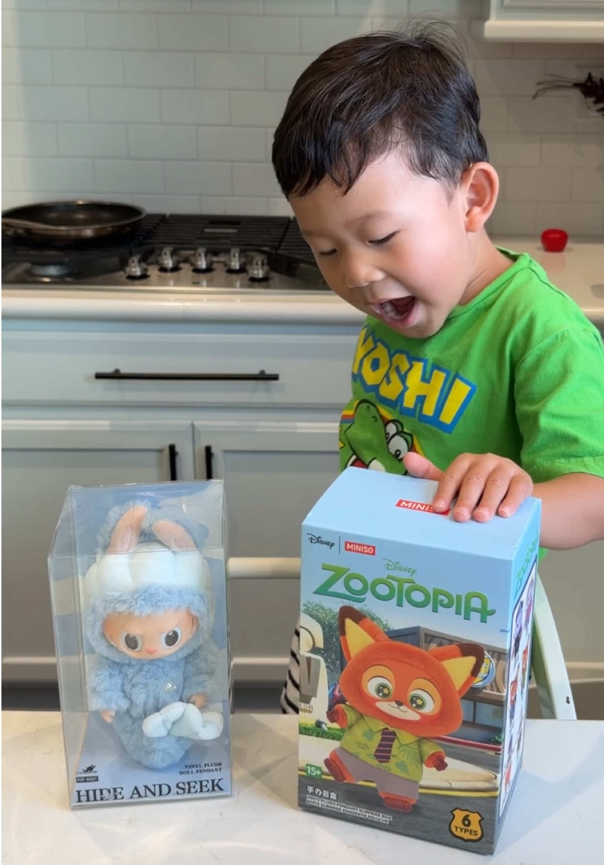 LABUBU or ZOOTOPIA?! Thank you @MINISO United States for providing the awesome blind boxes! #hungryFAM #miniso #hungryfamminiso #blindbox @MINISO OFFICIAL 