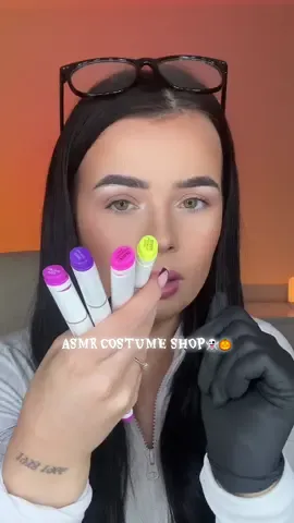 Doing Your Contact Lenses For Halloween🎃👻 #asmr #asmrshop #asmreyeexam #contactlenses #asmrsounds 
